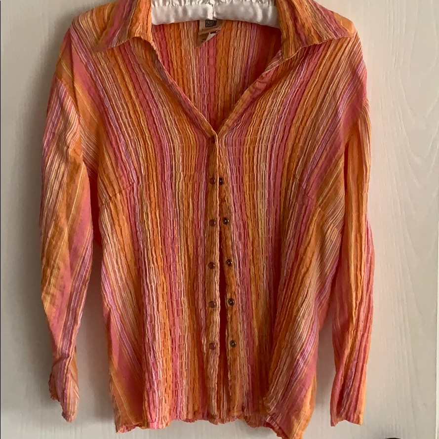 Multi Colored Snap Button Top